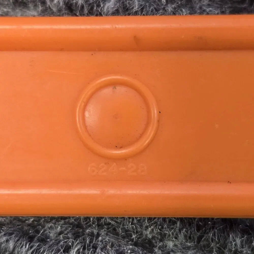 Vintage Tupperware Round Cake Taker Carrier 683 684 624 Orange Lid Tray Handle